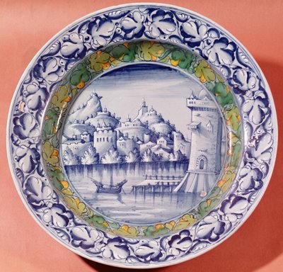 Majolika-Teller, venezianisch, ca. 1540 von Lodovico da Venezia